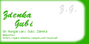 zdenka gubi business card